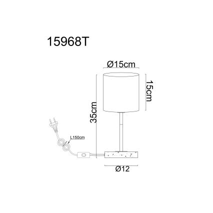 Globo - Lampka stołowa 1xE14/40W/230V