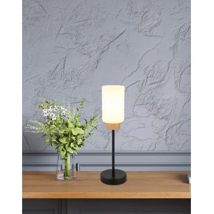 Globo - Lampa stołowa 1xE27/60W/230V czarna/biała