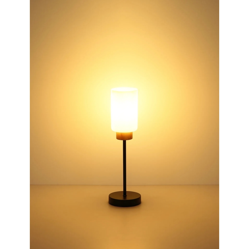 Globo - Lampa stołowa 1xE27/60W/230V czarna/biała
