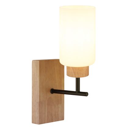 Globo - Lampa ścienna 1xE27/60W/230V dąb/biały