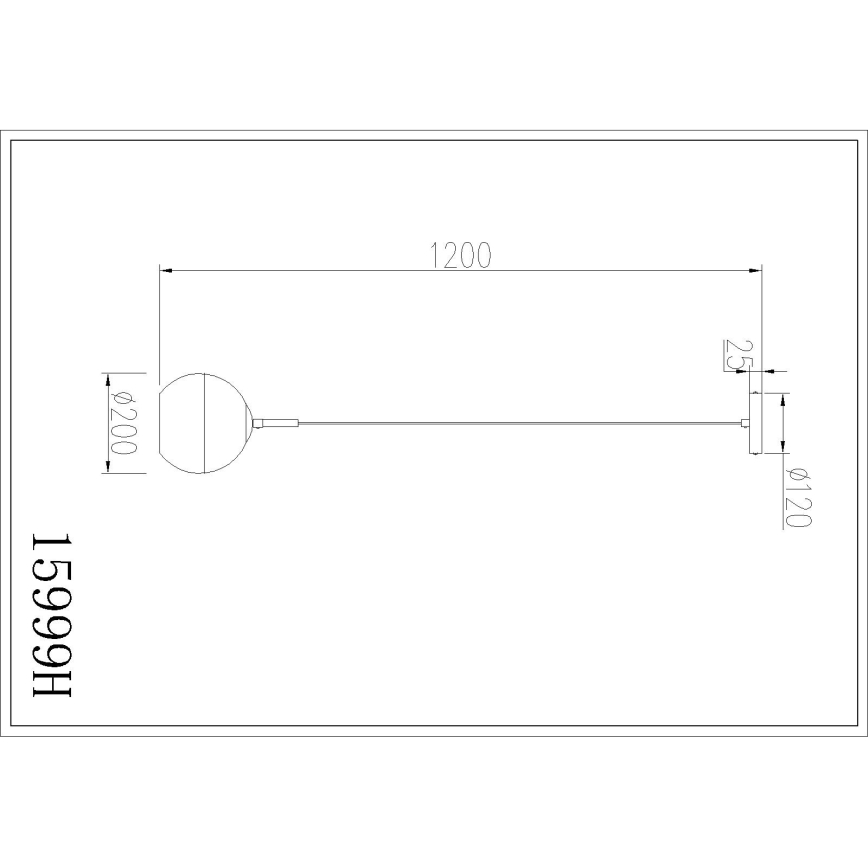 Globo - Lampa wisząca na lince 1xE27/60W/230V śr. 20 cm