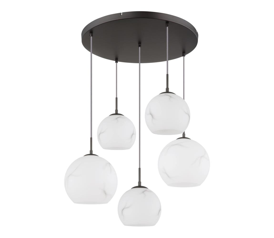 Globo 15999M-5HR - Lampa wisząca na linkach RAGUSA, 5x E27/60W/230V, śr. 75 cm