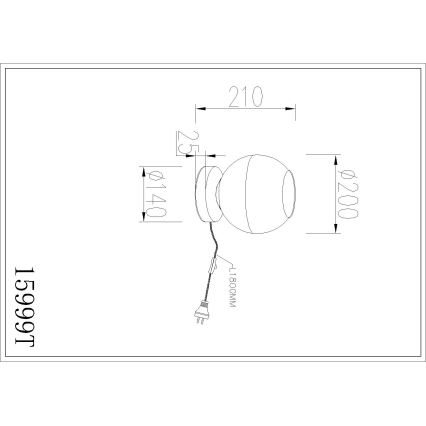 Globo - Lampa stołowa 1xE27/60W/230V