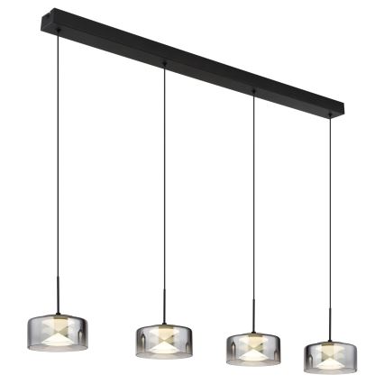 Globo - LED żyrandol na lince LED/24W/230V czarny/przydymiony