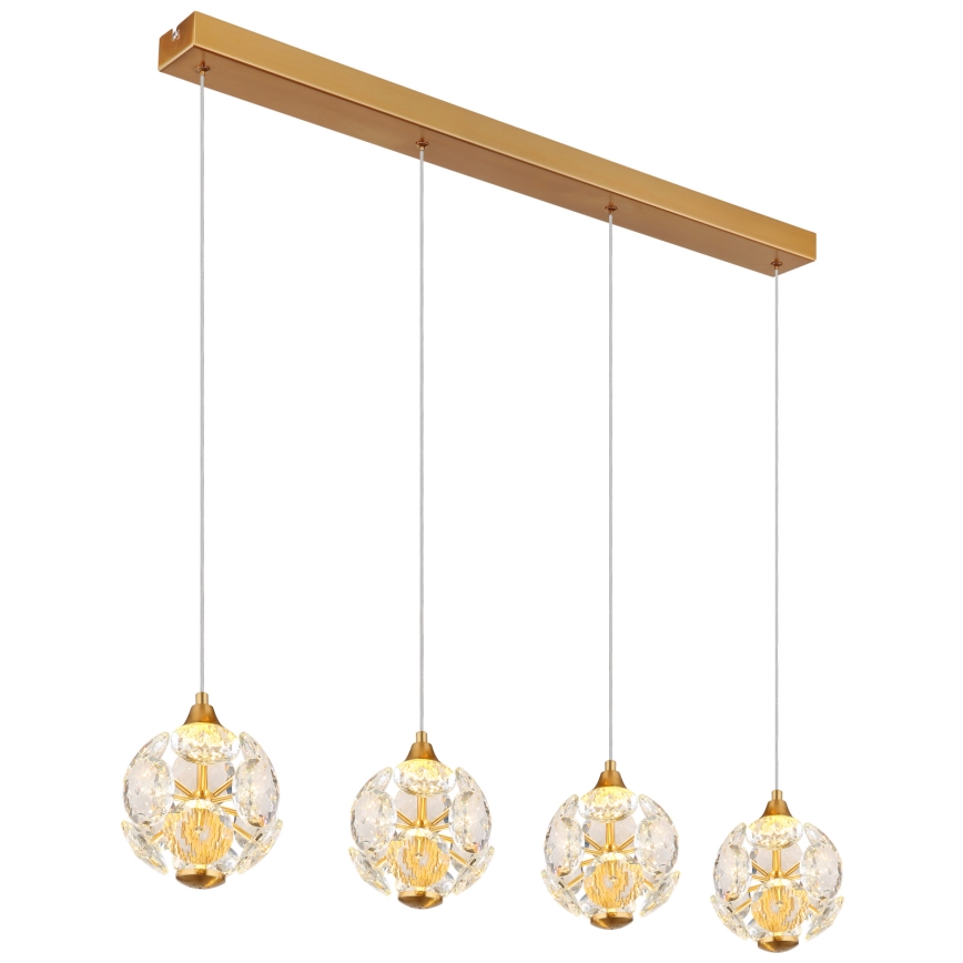 Globo - LED żyrandol na lince LED/32W/230V 3000K złoty
