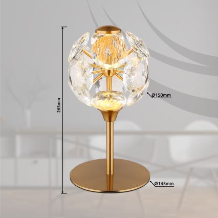 Globo - LED Lampa stołowa LED/8W/230V 3000K złota