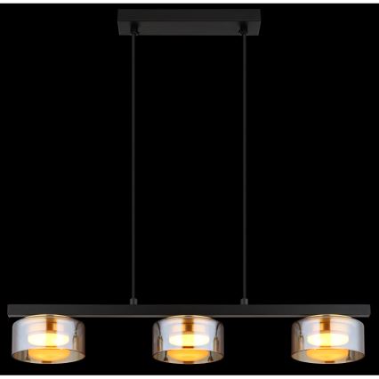 Globo - LED Żyrandol na lince 3xGX53/6W/230V dymny/brązowy