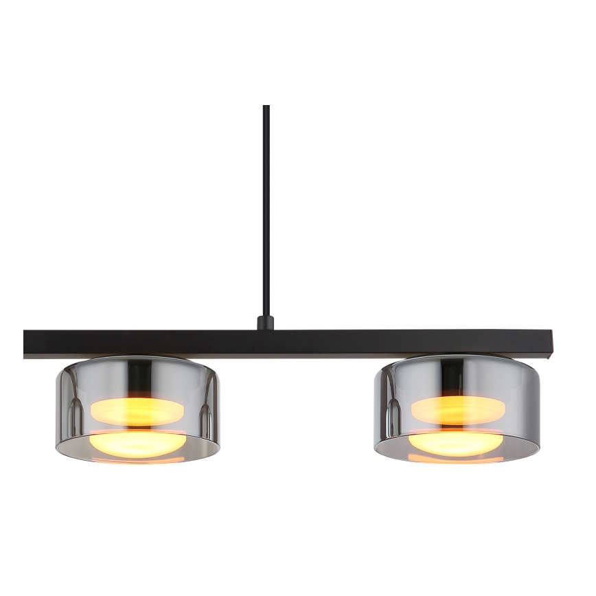 Globo - LED Żyrandol na lince 3xGX53/6W/230V dymny/czarny