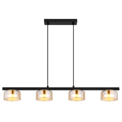 Globo - LED Żyrandol na lince 4xGX53/6W/230V dymny/brązowy