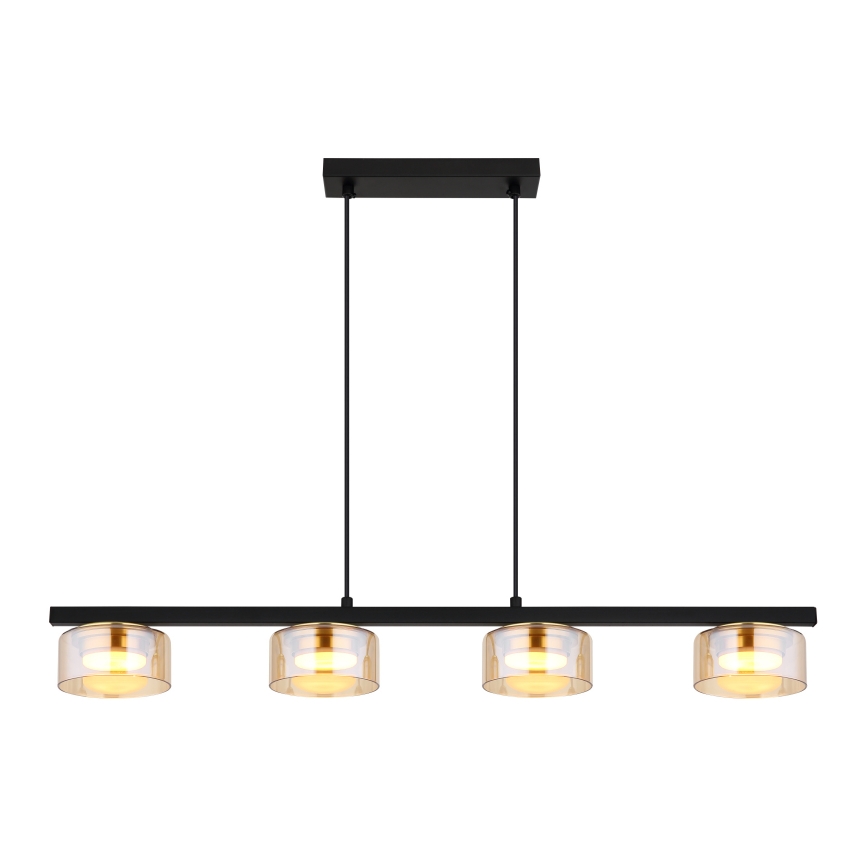Globo - LED Żyrandol na lince 4xGX53/6W/230V dymny/brązowy