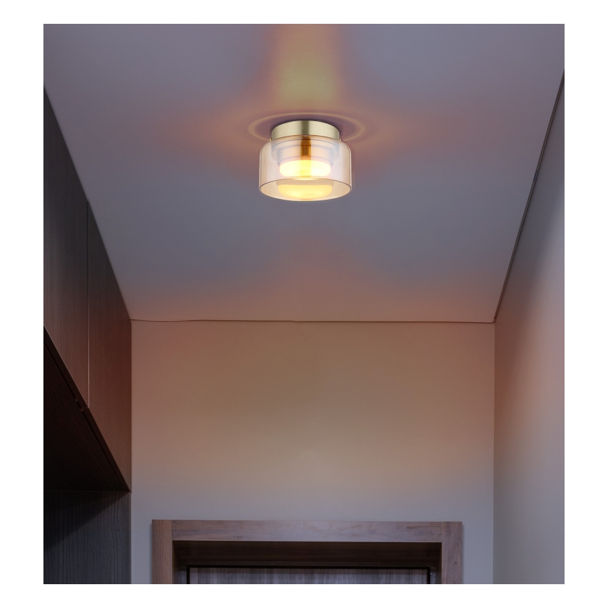 Globo - LED Plafon 1xGX53/6W/230V śr. 13 cm dymny/brązowy