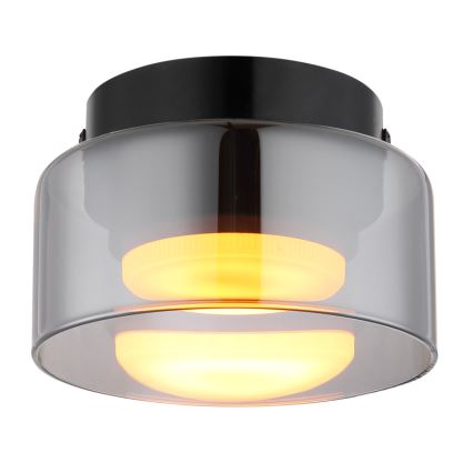 Globo - LED Plafon 1xGX53/6W/230V śr. 13 cm dymny/czarny