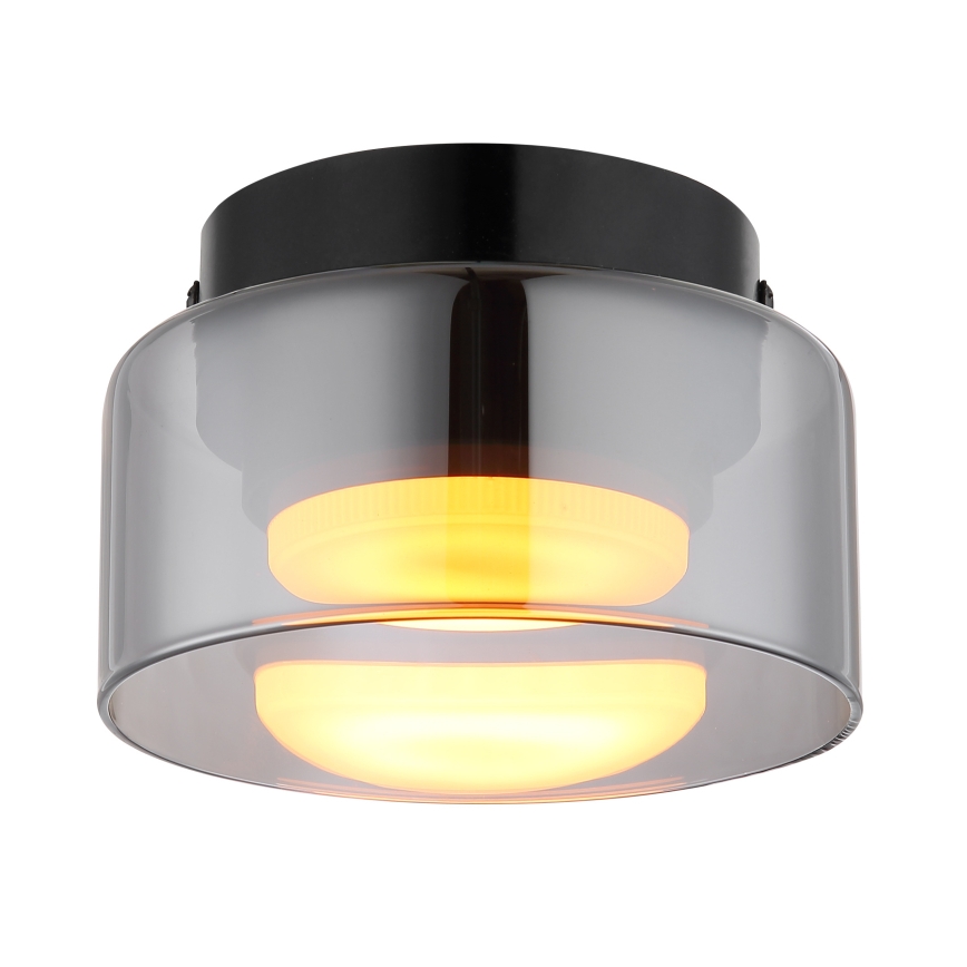 Globo - LED Plafon 1xGX53/6W/230V śr. 13 cm dymny/czarny