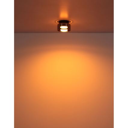 Globo - LED Plafon 1xGX53/6W/230V śr. 13 cm dymny/czarny