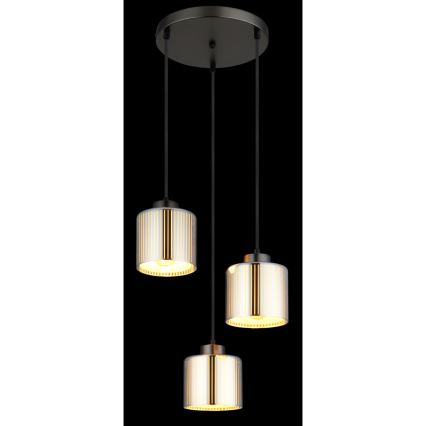 Globo - Żyrandol na lince 3xE27/60W/230V chrom błyszczący śr. 33 cm