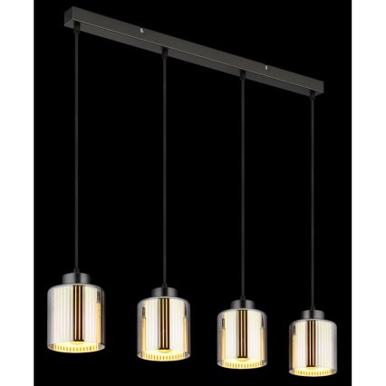 Globo - Żyrandol na lince 4xE27/60W/230V chrom błyszczący