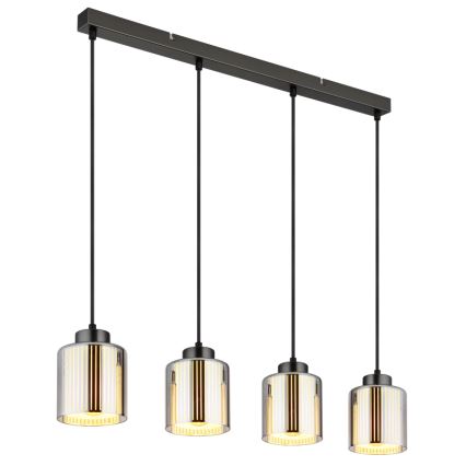 Globo - Żyrandol na lince 4xE27/60W/230V chrom błyszczący