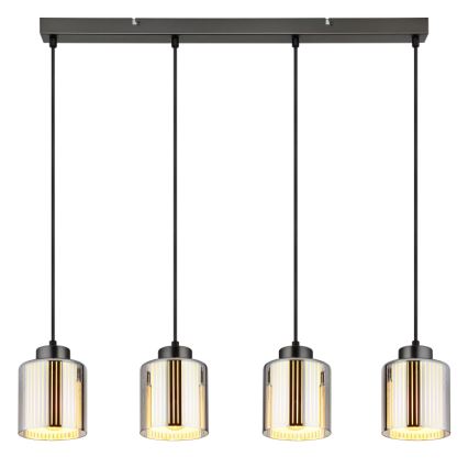 Globo - Żyrandol na lince 4xE27/60W/230V chrom błyszczący