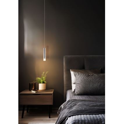 Globo - LED, ściemnialna, dotykowa lampa ładowalna 2 w 1, LED/2W/230/5V, matowy chrom