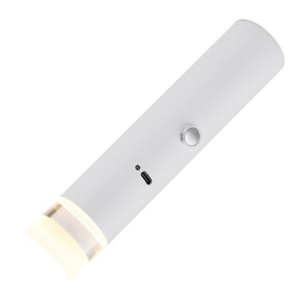 Globo - ściemnialna dotykowa lampa ładowalna 2w1 LED/2W/230/5V biała