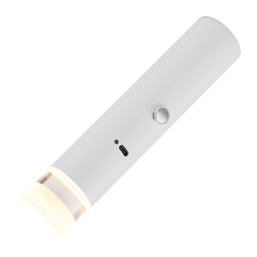 Globo - ściemnialna dotykowa lampa ładowalna 2w1 LED/2W/230/5V biała