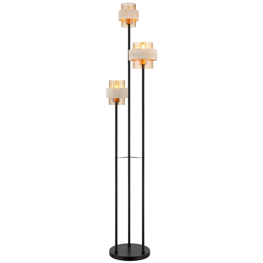 Globo - Lampa stojąca 3xE27/40W/230V trawertyn