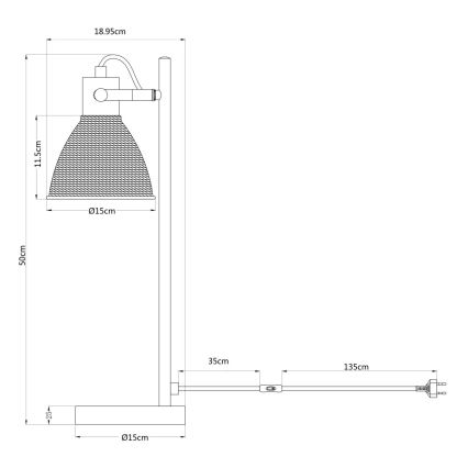 Globo - Lampa stołowa 1xE14/40W/230V