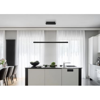 Globo - LED ściemnialny dotykowy żyrandol na lince LED/43W/230V 4000K czarny