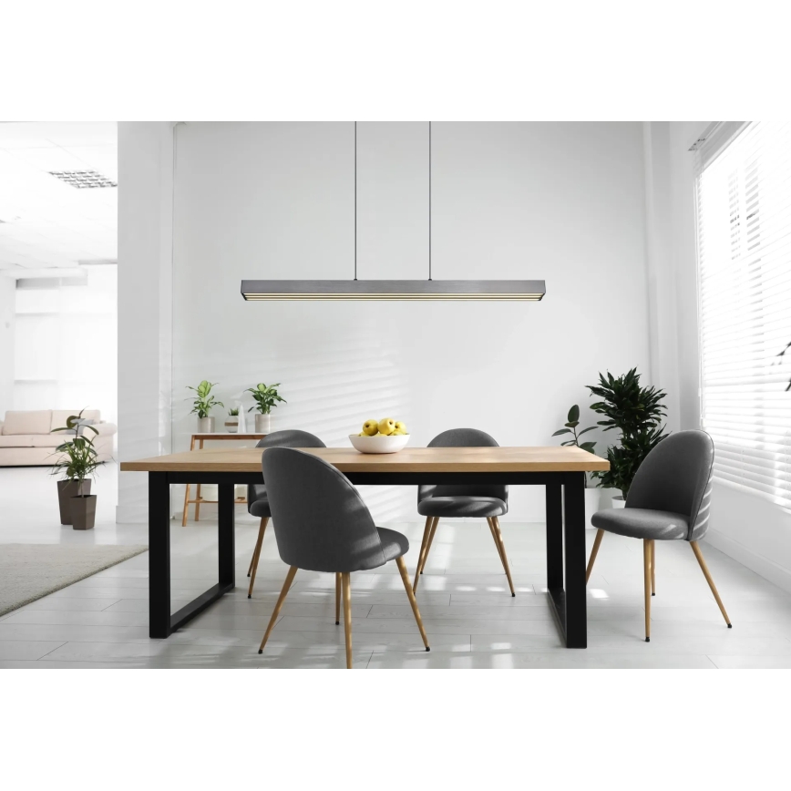 Globo - LED ściemnialny żyrandol dotykowy na lince LED/39W/230V 2700/4000/6000K szary