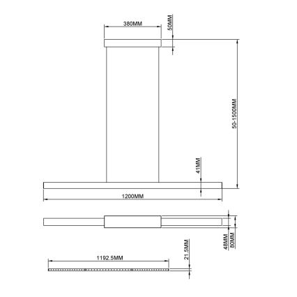 Globo - LED Żyrandol na lince LED/24W/230V 3000K