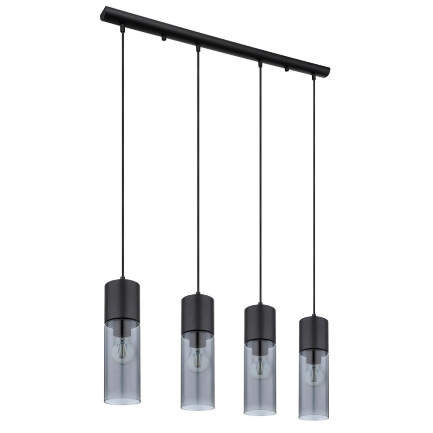 Globo - Żyrandol na lince 4xE27/25W/230V czarny