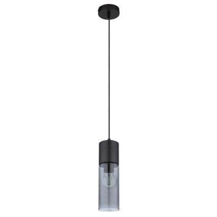 Globo - Żyrandol na lince 1xE27/25W/230V śr. 10,5 cm czarny