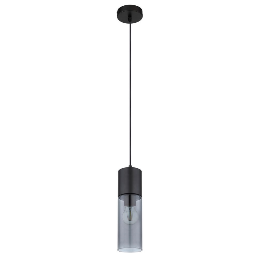 Globo - Żyrandol na lince 1xE27/25W/230V śr. 10,5 cm czarny