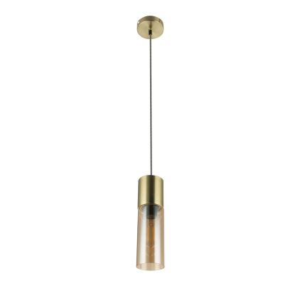 Globo - Żyrandol na lince 1xE27/25W/230V śr. 10,5 cm mosiądz