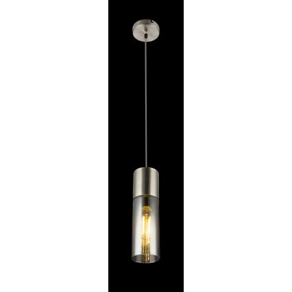 Globo - Żyrandol na lince 1xE27/25W/230V śr. 10,5 cm matowy chrom