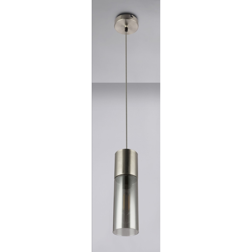 Globo - Żyrandol na lince 1xE27/25W/230V śr. 10,5 cm matowy chrom