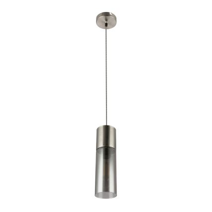 Globo - Żyrandol na lince 1xE27/25W/230V śr. 10,5 cm matowy chrom