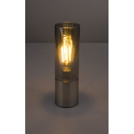 Globo - Lampa stołowa dotykowa 1xE27/25W/230V śr. 9 cm matowy chrom