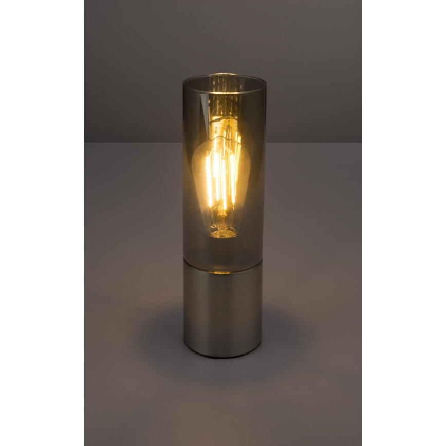 Globo - Lampa stołowa dotykowa 1xE27/25W/230V śr. 9 cm matowy chrom