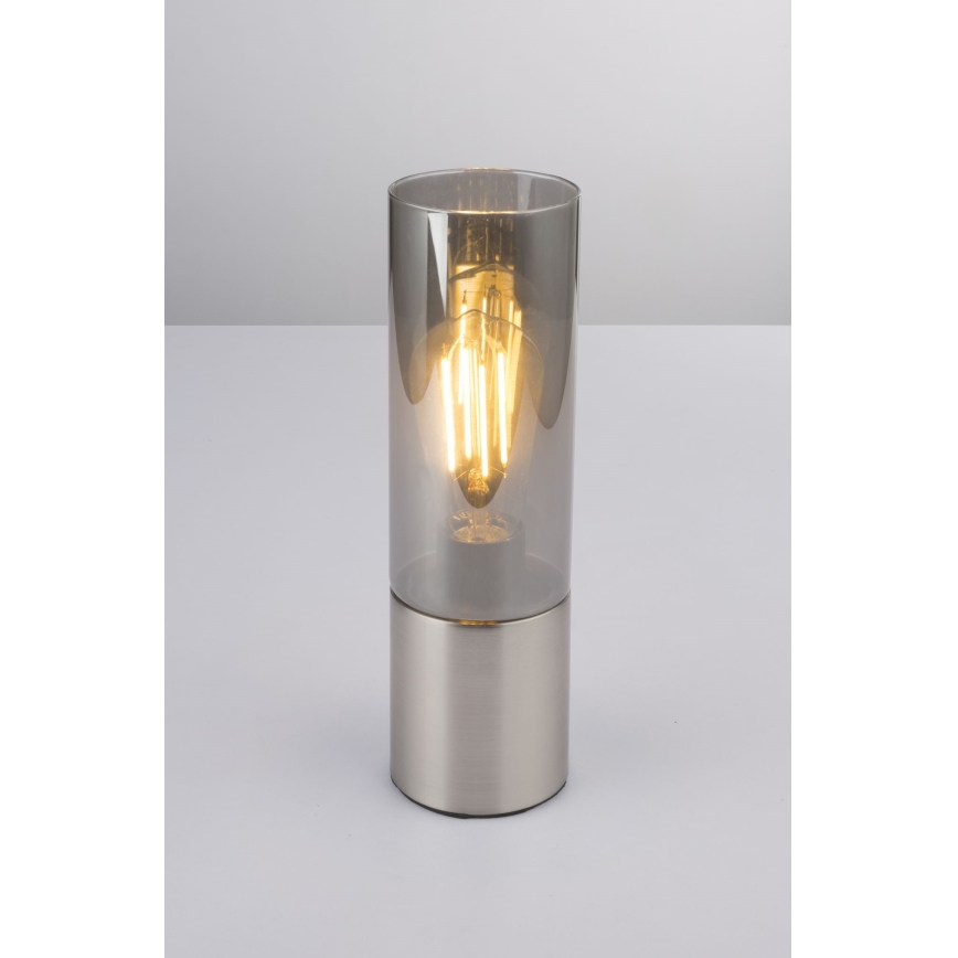 Globo - Lampa stołowa dotykowa 1xE27/25W/230V śr. 9 cm matowy chrom