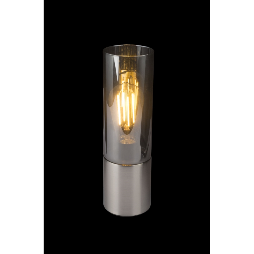 Globo - Lampa stołowa dotykowa 1xE27/25W/230V śr. 9 cm matowy chrom