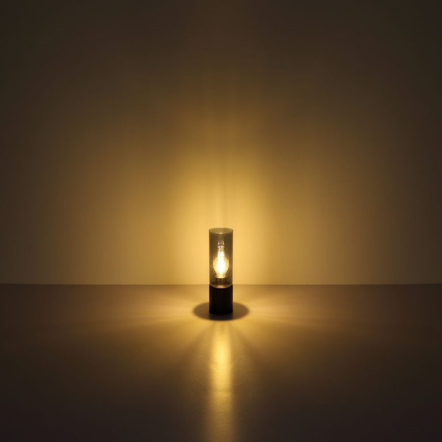 Globo - Dotykowa lampa stołowa 1xE27/25W/230V śr. 9 cm czarna