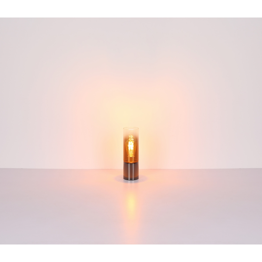 Globo - Dotykowa lampa stołowa 1xE27/25W/230V śr. 9 cm czarna/miedź