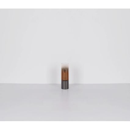 Globo - Dotykowa lampa stołowa 1xE27/25W/230V śr. 9 cm czarna/miedź