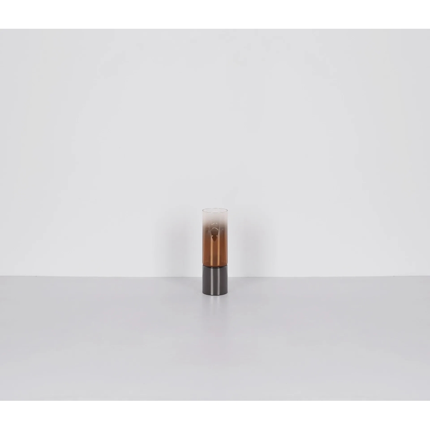 Globo - Dotykowa lampa stołowa 1xE27/25W/230V śr. 9 cm czarna/miedź