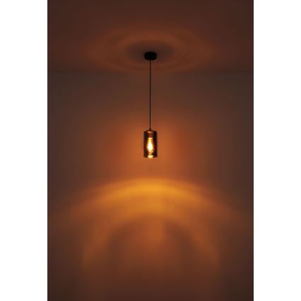 Globo - Żyrandol na lince 1xE27/25W/230V śr. 11 cm czarny
