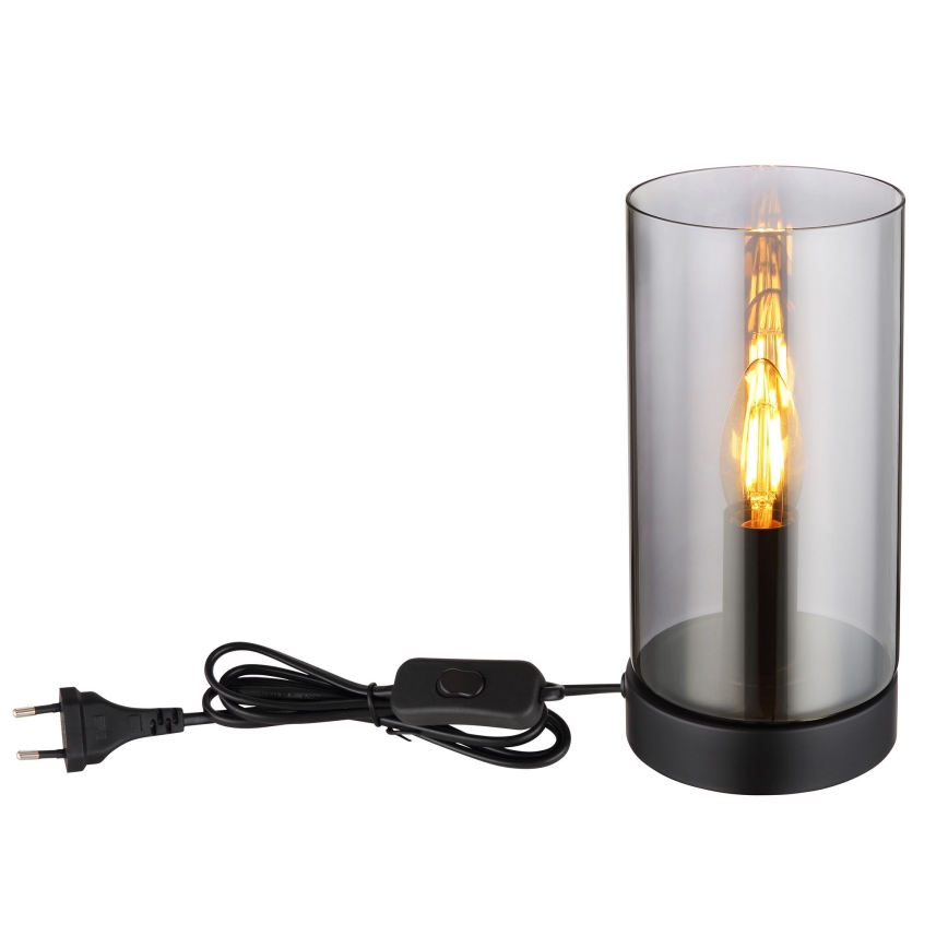 Globo - Lampa stołowa 1xE14/25W/230V śr. 11 cm czarna