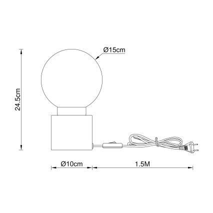 Globo - Lampa stołowa 1xE14/25W/230V mosiądz