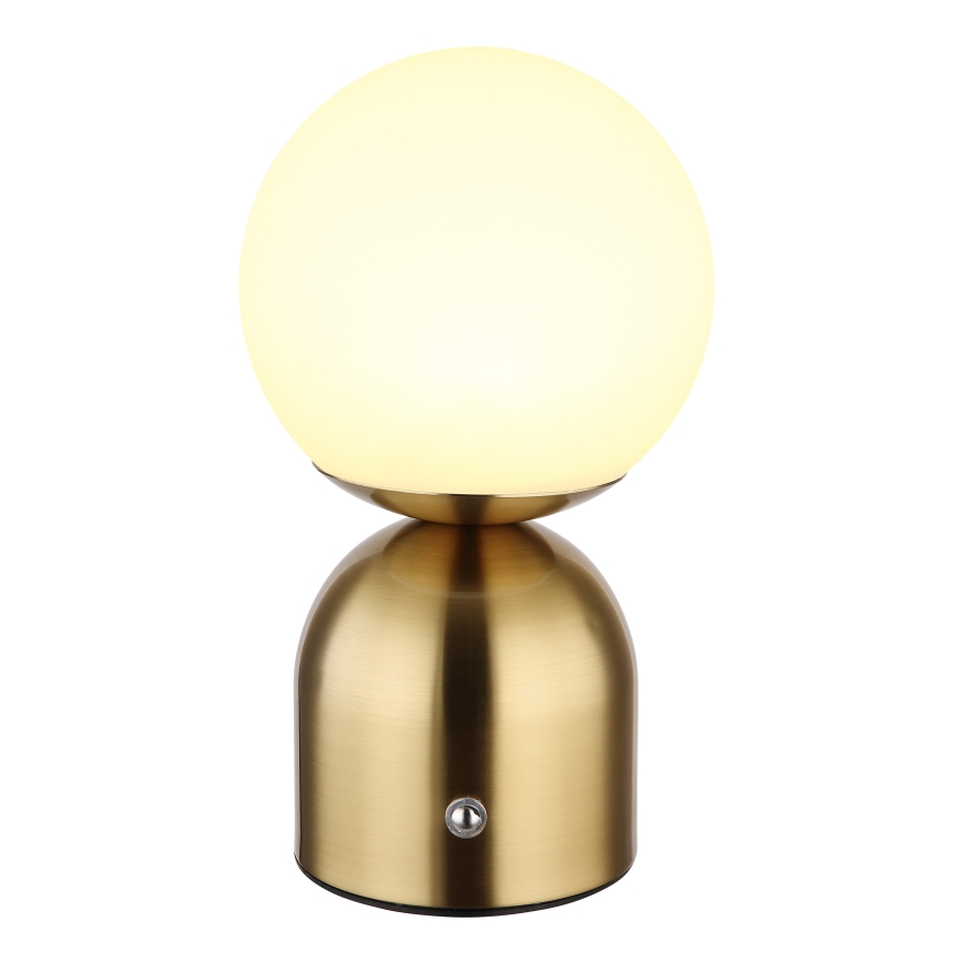 Globo - LED Ściemnialna dotykowa lampa stołowa LED/2,5W/3,7V 2700K/4000K/6500K 1800 mAh USB mosiądz