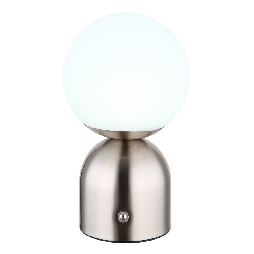Globo - LED Ściemnialna dotykowa lampa stołowa LED/2,5W/3,7V 2700K/4000K/6500K 1800 mAh USB matowy chrom